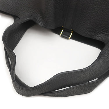 エルメス HERMES ピコタンロック MM 22 ブラック トリヨンクレマンス ハンドバッグ ゴールド金具 黒