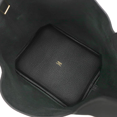 エルメス HERMES ピコタンロック MM 22 ブラック トリヨンクレマンス ハンドバッグ ゴールド金具 黒