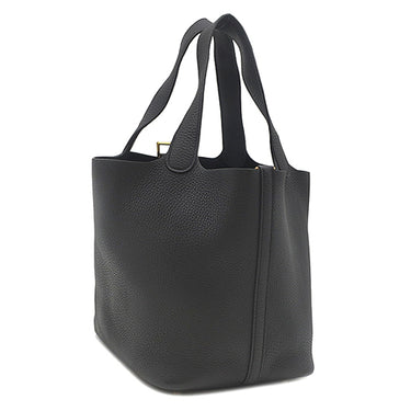 エルメス HERMES ピコタンロック MM 22 ブラック トリヨンクレマンス ハンドバッグ ゴールド金具 黒