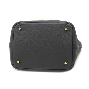 エルメス HERMES ピコタンロック MM 22 ブラック トリヨンクレマンス ハンドバッグ ゴールド金具 黒