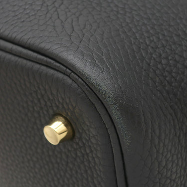 エルメス HERMES ピコタンロック MM 22 ブラック トリヨンクレマンス ハンドバッグ ゴールド金具 黒