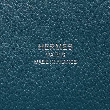 エルメス HERMES ジプシエール 28 エクラ コバルト×ブルーイズミール トリヨンクレマンス ショルダーバッグ シルバー金具 青 水色
