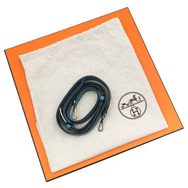 エルメス HERMES ジプシエール 28 エクラ コバルト×ブルーイズミール トリヨンクレマンス ショルダーバッグ シルバー金具 青 水色