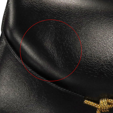 エルメス HERMES コルドリエール ブラック ボックスカーフ ハンドバッグ ゴールド金具 黒 ヴィンテージ