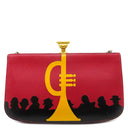 エルメス HERMES サックアマリス レッド×イエロー×ブラック クシュベル ショルダーバッグ ゴールド金具 トランペット ヴィンテージ