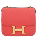 エルメス HERMES コンスタンス3 24 ヴェルソ ルージュトマト×ブラック ヴォーエプソン ショルダーバッグ ゴールド金具 赤 黒 【PO品】