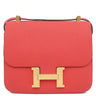 エルメス HERMES コンスタンス3 24 ヴェルソ ルージュトマト×ブラック ヴォーエプソン ショルダーバッグ ゴールド金具 赤 黒 【PO品】