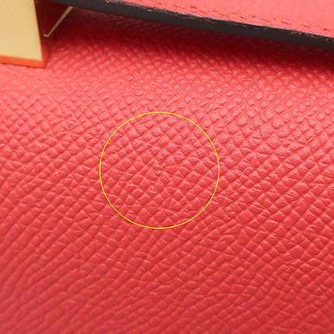 エルメス HERMES コンスタンス3 24 ヴェルソ ルージュトマト×ブラック ヴォーエプソン ショルダーバッグ ゴールド金具 赤 黒 【PO品】