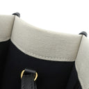 バレンシアガ BALENCIAGA ハードウェア スモール トート 671402 2HHAM 9260 ブラック×ナチュラル キャンバス レザー 2WAYバッグ ゴールド金具