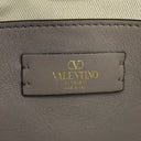 ヴァレンティノ VALENTINO Vロゴ シグネチャー スモール 2W0B0K96YJH ホワイト×グレー キャンバス レザー 2WAYバッグ ゴールド金具