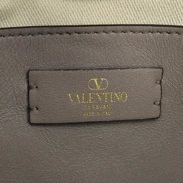 ヴァレンティノ VALENTINO Vロゴ シグネチャー スモール 2W0B0K96YJH ホワイト×グレー キャンバス レザー 2WAYバッグ ゴールド金具