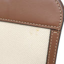 バーバリー BURBERRY ミニ ポケットバッグ 8031746 ナチュラル×モルトブラウン キャンバス レザー 2WAYバッグ ゴールド金具 茶 ハンドバッグ ショルダー