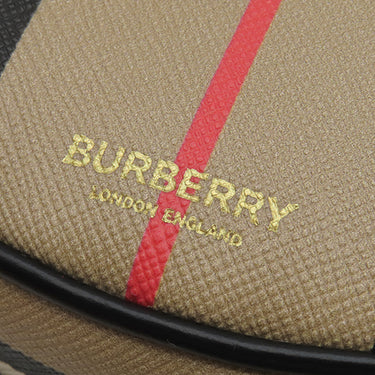 バーバリー BURBERRY アイコンストライプ ルイーズバッグ 8051846 アーカイブベージュ ポリウレタン レザー 熱可塑性ポリウレタン ショルダーバッグ ゴールド金具 チェック ショルダー クロスボディ