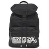 ジバンシイ GIVENCHY LIGHT 3 バッグパック ブラック×イエロー×ホワイト ナイロン レザー ポリアミド リュック・デイパック シルバー金具 黒 ロゴ イナズマ 折りたたみ式 パッカウェイ