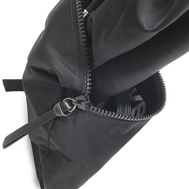ジバンシイ GIVENCHY LIGHT 3 バッグパック ブラック×イエロー×ホワイト ナイロン レザー ポリアミド リュック・デイパック シルバー金具 黒 ロゴ イナズマ 折りたたみ式 パッカウェイ