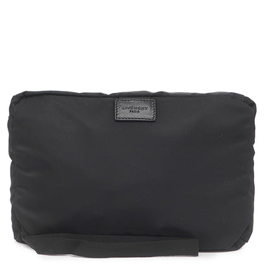 ジバンシイ GIVENCHY LIGHT 3 バッグパック ブラック×イエロー×ホワイト ナイロン レザー ポリアミド リュック・デイパック シルバー金具 黒 ロゴ イナズマ 折りたたみ式 パッカウェイ