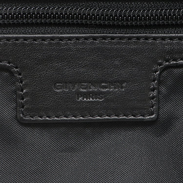 ジバンシイ GIVENCHY LIGHT 3 バッグパック ブラック×イエロー×ホワイト ナイロン レザー ポリアミド リュック・デイパック シルバー金具 黒 ロゴ イナズマ 折りたたみ式 パッカウェイ