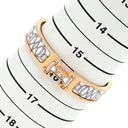 エルメス HERMES クリックH PM ホワイト×マルチカラー GP エナメル ブレスレット ローズゴールド金具 ピンクゴールド金具 Hブレス リフト プロフィール