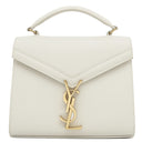 サンローラン SAINT LAURENT カサンドラ トップハンドル 623930 ホワイト レザー ショルダーバッグ ゴールド金具 白 ハンドバッグ ショルダー