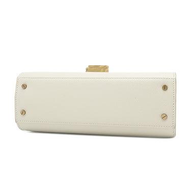 サンローラン SAINT LAURENT カサンドラ トップハンドル 623930 ホワイト レザー ショルダーバッグ ゴールド金具 白 ハンドバッグ ショルダー