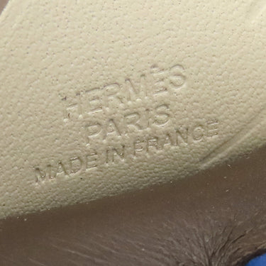 エルメス HERMES ロデオPM ペガサス ショコラ×ブルーフランス×クレ アニョーミロ バッグチャーム 茶 青 白 2024年製