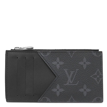 ルイヴィトン LOUIS VUITTON コインカード ホルダー M30271 ノワール タイガ モノグラムエクリプス コインケース シルバー金具 黒 タイガ モノグラム フラグメントケース