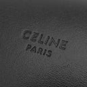 セリーヌ CELINE フォンポーチ 10G332 ブラック レザー ショルダーバッグ 黒 白 ロゴ 総柄 モバイルポーチ