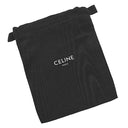 セリーヌ CELINE フォンポーチ 10G332 ブラック レザー ショルダーバッグ 黒 白 ロゴ 総柄 モバイルポーチ