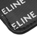セリーヌ CELINE フォンポーチ 10G332 ブラック レザー ショルダーバッグ 黒 白 ロゴ 総柄 モバイルポーチ