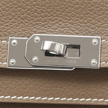 エルメス HERMES ケリーウォレット ロング トゥーゴー エトゥープ エバーカラー 長財布 シルバー金具 グレージュ 2024年製