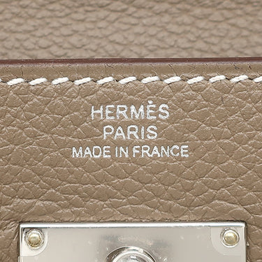 エルメス HERMES ケリーウォレット ロング トゥーゴー エトゥープ エバーカラー 長財布 シルバー金具 グレージュ 2024年製