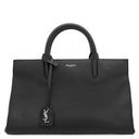 イヴ・サンローラン Yves Saint Laurent カバ リヴゴーシュ 574108 ブラック レザー 2WAYバッグ シルバー金具 トートバッグ ハンドバッグ ショルダー