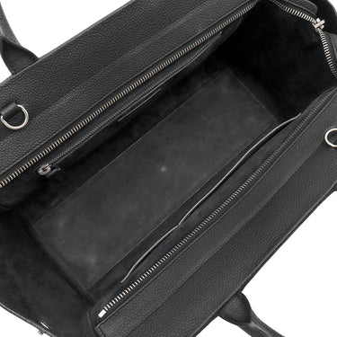 イヴ・サンローラン Yves Saint Laurent カバ リヴゴーシュ 574108 ブラック レザー 2WAYバッグ シルバー金具 トートバッグ ハンドバッグ ショルダー