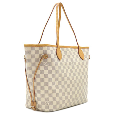 ルイヴィトン LOUIS VUITTON ネヴァーフル MM N51107 ダミエアズール ダミエアズールキャンバス トートバッグ ゴールド金具 ベージュ トート 旧型