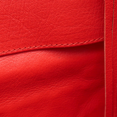 バレンシアガ BALENCIAGA ペーパー トート 357330 レッド レザー トートバッグ シルバー金具 赤 A5