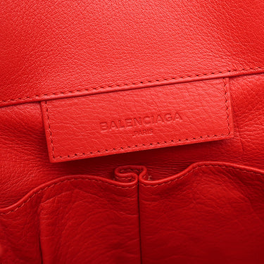 バレンシアガ BALENCIAGA ペーパー トート 357330 レッド レザー トートバッグ シルバー金具 赤 A5