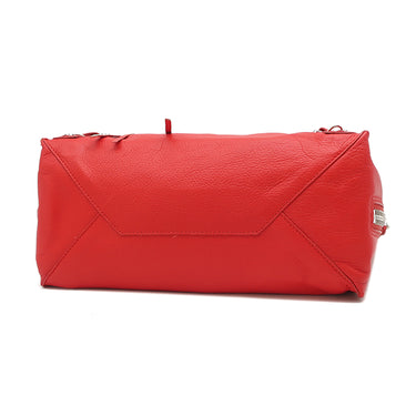 バレンシアガ BALENCIAGA ペーパー トート 357330 レッド レザー トートバッグ シルバー金具 赤 A5