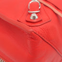 バレンシアガ BALENCIAGA ペーパー トート 357330 レッド レザー トートバッグ シルバー金具 赤 A5