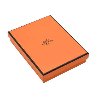 エルメス HERMES ループメドール ペンダント ブラック×ゴールド ヴォースイフト GP ネックレス 黒 GP レザー