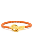 エルメス HERMES グレナン オレンジ ヴォースイフト GP ブレスレット ゴールド金具 新品 未使用