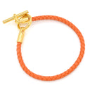 エルメス HERMES グレナン オレンジ ヴォースイフト GP ブレスレット ゴールド金具 新品 未使用