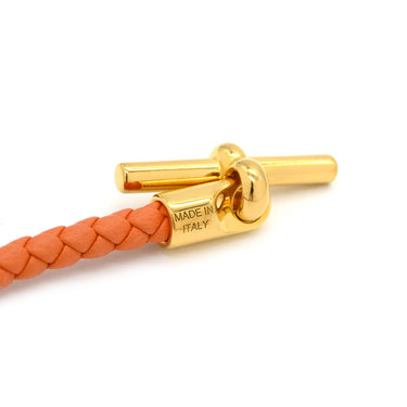 エルメス HERMES グレナン オレンジ ヴォースイフト GP ブレスレット ゴールド金具 新品 未使用