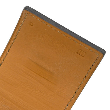 エルメス HERMES コリエ ド シアン ブルーイズミール×ゴールド アリゲーター GP S ブレスレット シルバー金具 青 艶あり