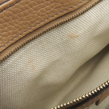グッチ GUCCI ソーホー インターロッキングG チェーン ショルダー 536224 ベージュ レザー ショルダーバッグ ゴールド金具 タッセル アウトレット品