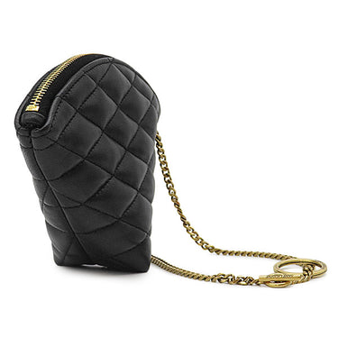 サンローラン SAINT LAURENT サド トライアングル 802198 ブラック ラムスキン コインケース ゴールド金具 黒 小銭入れ 三角形