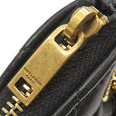 サンローラン SAINT LAURENT サド トライアングル 802198 ブラック ラムスキン コインケース ゴールド金具 黒 小銭入れ 三角形