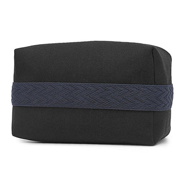エルメス HERMES ブリッド ア ブラック GM ジグザグ ブラック×ブルーニュイ トワルアッシュ ポーチ シルバー金具 黒 紺 バニティ Hロゴ トワルH