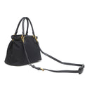 プラダ PRADA ロゴプレート 2WAY バッグ NERO ナイロン レザー 2WAYバッグ ゴールド金具 黒 ハンドバッグ ショルダー テスート