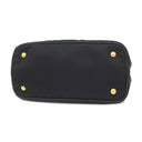 プラダ PRADA ロゴプレート 2WAY バッグ NERO ナイロン レザー 2WAYバッグ ゴールド金具 黒 ハンドバッグ ショルダー テスート