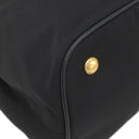 プラダ PRADA ロゴプレート 2WAY バッグ NERO ナイロン レザー 2WAYバッグ ゴールド金具 黒 ハンドバッグ ショルダー テスート